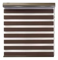 Persiana Roller Decoking Sheer Elegance De 140cm X 180cm Liso Color Chocolate - Unidad Por 1