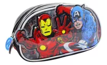 Cartuchera Escolar Avengers Marvel Hero Color Negro Liso