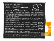 Bateria P/ Celular Caterpillar Cas S41 4400 Mah Par App00223