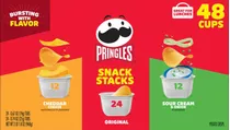 Pringles Potato Crisps Chips, Variety Pack, Snacks Stacks 48