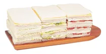 24 Sandwich De Miga Triples Especiales 12x8 Extra Grandes