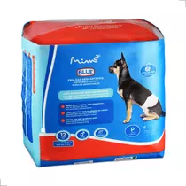 Fralda Higiênica Pet Pequeno Cachorro Blue Mimo 12u Macho