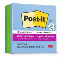 Post-it Oasis 76mm X 76mm 3 Blocos De 90 Folhas 3m