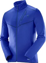 Casaca Masculina Salomon - Discovery Fz M Azul - Trail Runni