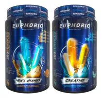 Kit Creatina 1kg + Suplemento Vitaminas Hombre 1kg Euphoric