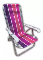 Reposera Silla Aluminio 4 Posiciones Playa Reclinable Oferta