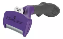 Escova Tira Pelo Furminator Gatos Pelo Curto Médio E Grande Cor Roxo