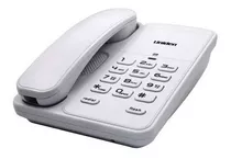 Teléfono De Mesa Pared Uniden Botones Grandes Ideal Oficinas Color Blanco