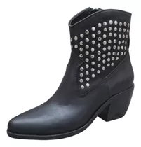 Botas Texanas Kazbek Victoria Ates Cuero Legitimo Con Tachas