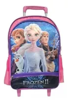 Mochila Frozen Ana E Elsa  De Rodinhas Escolar Infantil