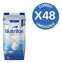 Leche De Fórmula Líquida Sin Tacc Nutricia Bagó Nutrilon Profutura 2 Sabor Neutro En Caja - Pack De 48 X 24 Unidades De 200g - 6  A 12 Meses