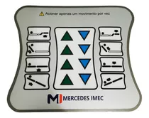 Teclado Membrana Para Cama Hospitalar Mercedes Imec175110