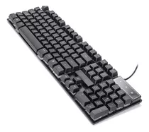 Teclado Gamer Semi Mecânico Multimídia Led Rgb Qwerty .,