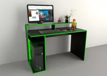 Escritorio Mesa Pc Gamer Tables 3047 Negro/verde