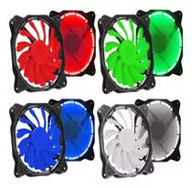 Cooler Fan Led Azul Vermelho Branco Verde 120mm 12cm Kit 5un