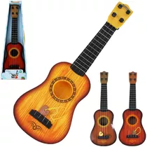 Mini Violao Infantil Acústico De Brinquedo Ukule Madeira 