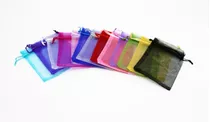 Bolsa Organza Colores Varios Medida 9x12 Cms 100 Unidades Color Surtido 10 Colores