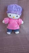 Boneca Hello Kitty Mede 30cm Com Roupa Original 