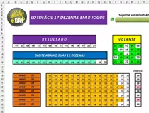 Lotofacil 17 Dezenas Em 8 Jogos