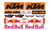 Plancha A4 Calcos Etiquetas Ktm Duke Red Bull Motogp
