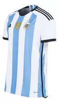 Camiseta Argentina 3 Estrellas Campeones Del Mundo Jugador