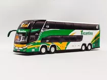 Miniatura Ônibus Tocantins Leito Total G7 Dd 4 Eixos 30 Cm.