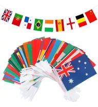 100 Banderas De Países Del Mundo 25 Metros Banderines