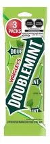 Goma De Mascar Wrigleys Doublemint Con 3 Paquetes