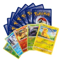 Lote De 100 Cartas Pokémon Com 5 Brilhantes