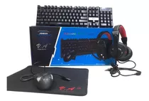 Combo Gamer Teclado + Mouse + Mousepad + Audifonos.