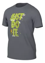 Playera Nike Sportswear Para Hombre Just Do It Gris