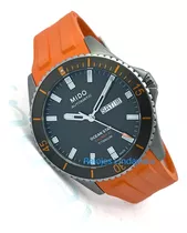 Reloj Mido Oceanstar 200 Calibre 80 Caucho Naranja Automátic