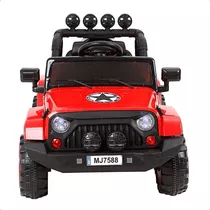 Mini Carro Elétrico Jeep Infantil Vermelho 2 Motores 12v 