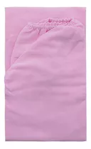 Lençol Berço Americano Rosa Com Elástico 100% Algodão Desenho Do Tecido Liso