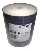 Dvd Tdk  Printable 8x  X 100 Unidades 4.7gb 