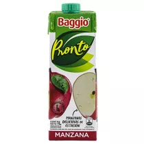 Jugo Baggio Manzana 1lt Pronto Natural Bebida Pack Caja X8