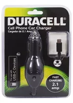 Cargador Auto Con Cable2.1 A, Usb- C, Duracell Du6193