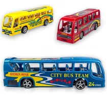 Ônibus De Brinquedo Mini Bus Veículo Movido A Fricção