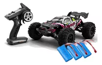 Carrinho Controle Remoto Motor Brushless 70km 4x4 3 Baterias