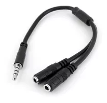 Adaptador Auricular Gamer  3,5 Mm  Ps4 Mic Y Audio