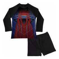 Conjunto De Traje De Baño Niño Spiderman Hombre Araña 