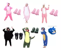 Pijama Mameluco Kigurumi Stich Dinosaurio Unicornio Pantunfl