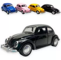 Carrinho De Ferro Fusca Clássic Miniatura Coleção Fricção