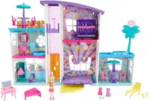 Playset E Boneca Polly Pocket Mega Casa De Supresas Mattel