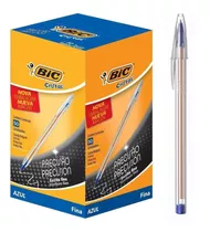 Caneta Esferográfica Bic Cristal Fina 0.7mm C/ 50 Unidades