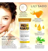 Lily Sado Milkmanuka - Limpiador Facial De Leche De Coco Y M