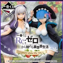 Re:zero Snow White Life Ver. Emilia Y Rem