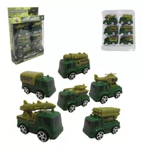 Kit 6 Mini Caminhao Bombeiro Ou Militar A Fricção Super 