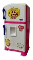 Geladeira Infantil Duplex Refrigerador Pop Flor Acessórios