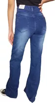 Pantalon Jean Azul Corte Alto Tela Resistente Dama Oohlala